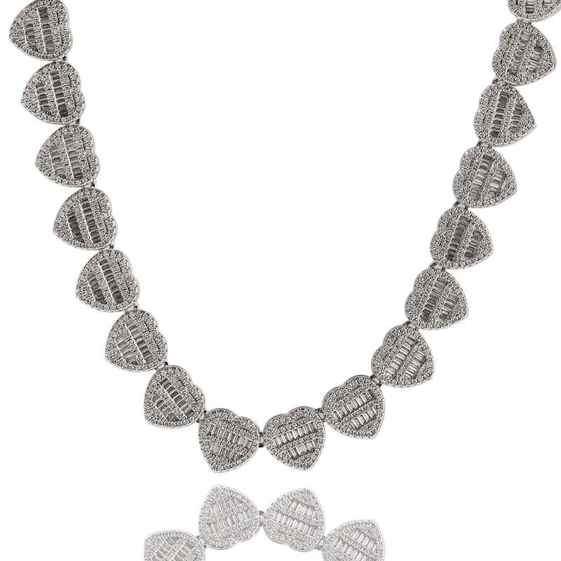 Heart Shape Baguette Chain - Boujee Collection By Jeneen