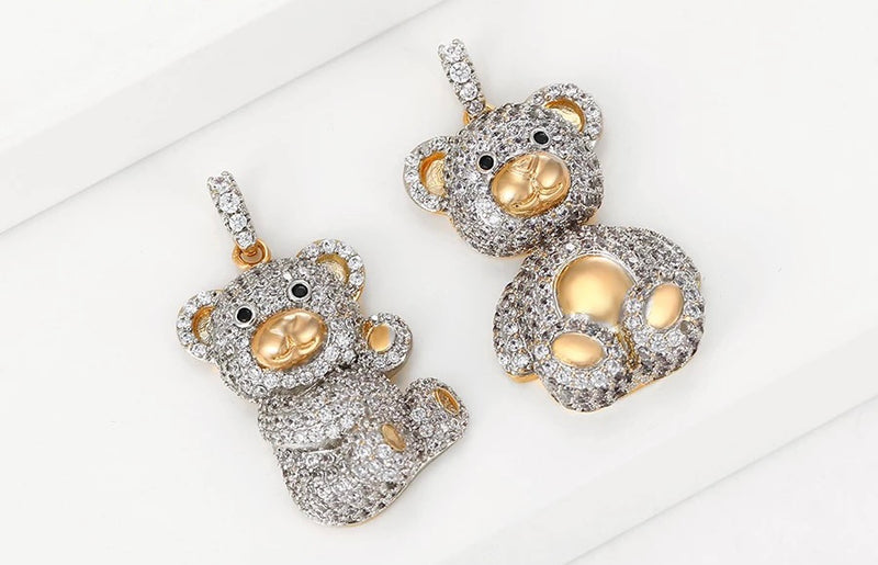 Bling Bear Charm & Necklace - Boujee Collection By Jeneen