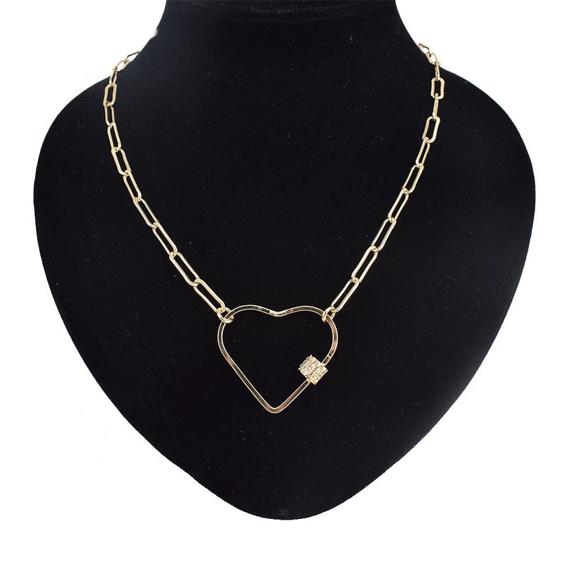 Heart Charm Necklace - Boujee Collection By Jeneen