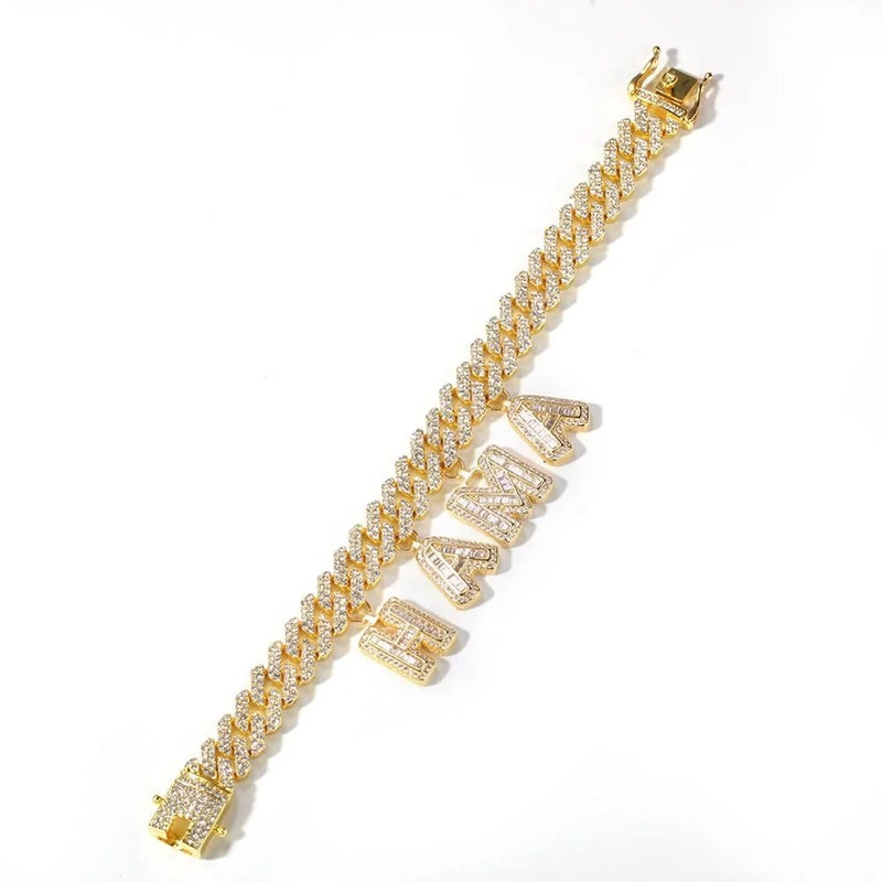 Iced Out Custom Name Bracelet - Boujee Collection By Jeneen