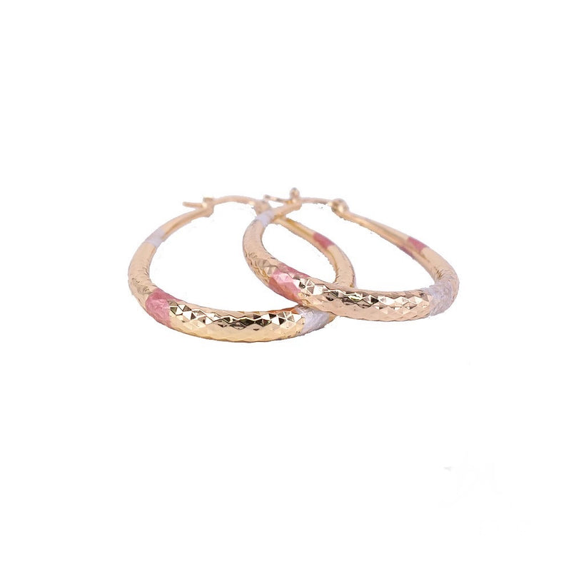 18K Gold Layered Small Oval Hoop Earring - Boujee Collection By Jeneen