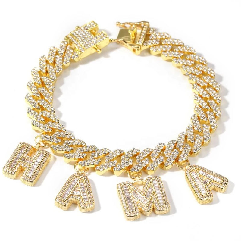 Iced Out Custom Name Bracelet - Boujee Collection By Jeneen