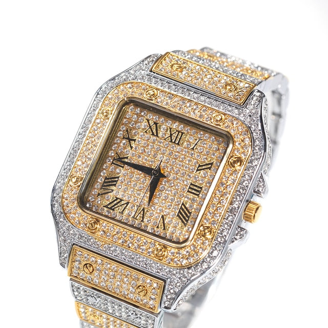 Hip Hop Bling Full Iced Out Water Proof Luxury Watch - Boujee Collection By Jeneen