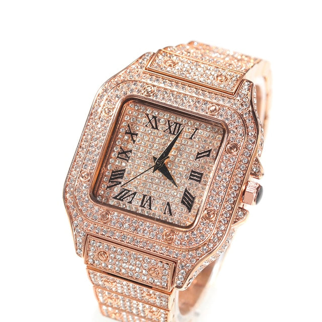 Hip Hop Bling Full Iced Out Water Proof Luxury Watch - Boujee Collection By Jeneen