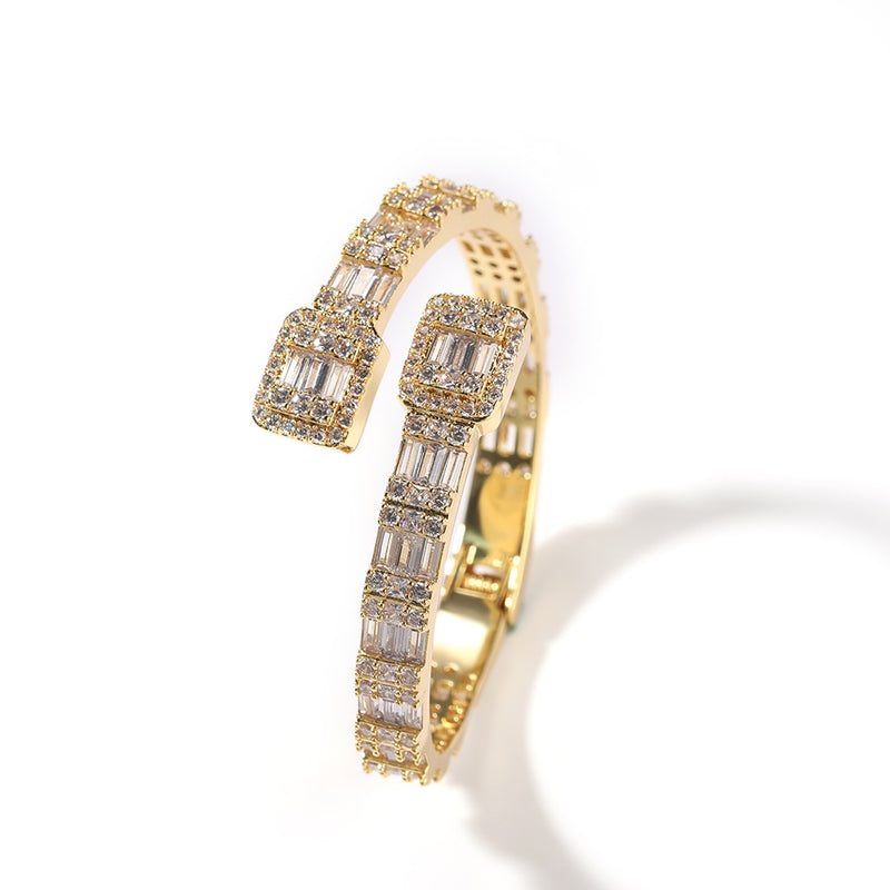 Baguette Bling Cuff Bangle - Boujee Collection By Jeneen