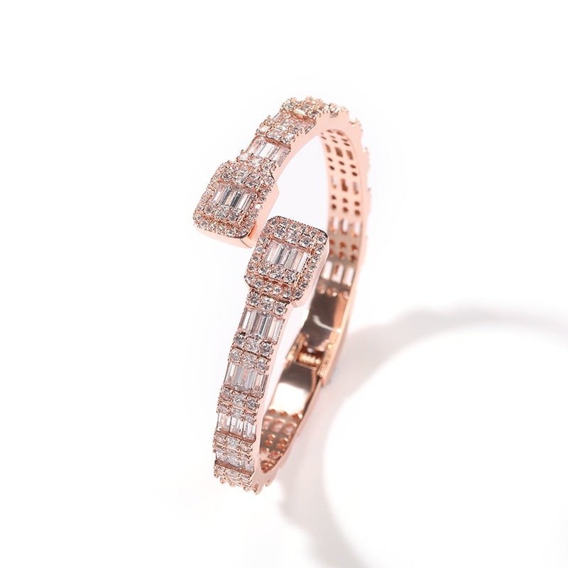 Baguette Bling Cuff Bangle - Boujee Collection By Jeneen